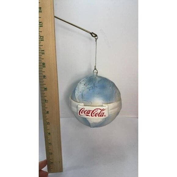 Coca-Cola Mobile Polar Bear Magical Ride Around The World BLUE Blimp Zephyr 32" - Picture 3 of 8